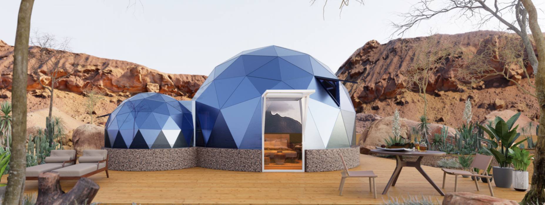 正安县球形智能光伏玻璃星空房